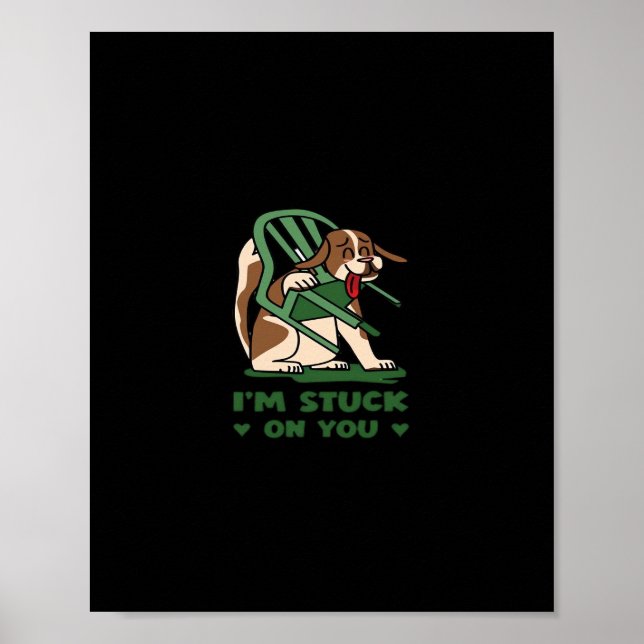 Poster Estou Preso Em Você Design Divertido De Dia Dos Na (Frente)