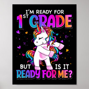 Poster Estou pronto para a rua de volta à escola 1rua gra