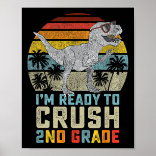 Poster Estou Pronto Para Detonar a 2ª Série Dinossauro Vo