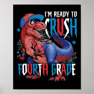 Poster Estou Pronto Para Detonar a Quarta Série Dinossaur