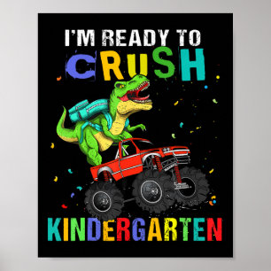 Poster Estou Pronto Para Dominar o Jardim de Infância Din
