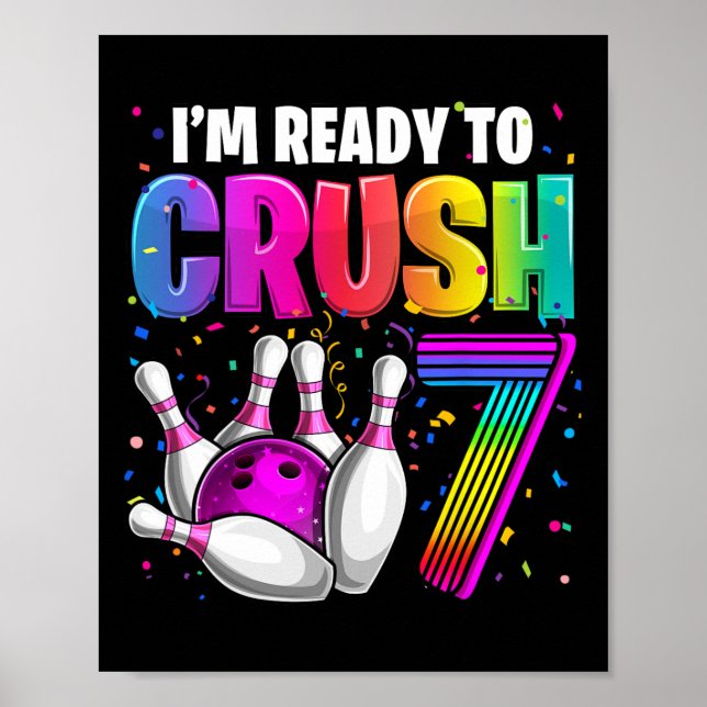 Poster Estou pronto para esmagar 7 7 de aniversário de Bo (Frente)