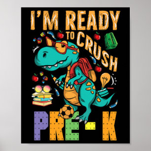 Poster Estou Pronto Para Esmagar O Caminhão Monstro Dino 
