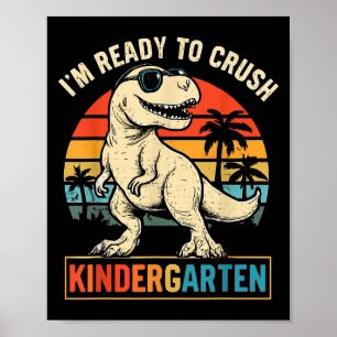 Poster Estou Pronto Para Esmagar O Dinossauro Do Jardim D