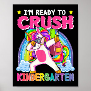 Poster Estou Pronto Para Esmagar o Unicórnio do Primeiro 