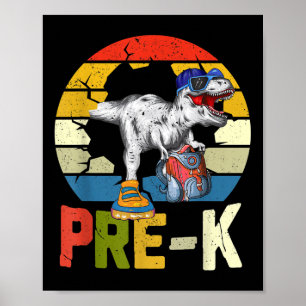 Poster Estou Pronto Para Esmagar Pré-k Dinossauro Volta à