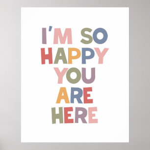 Poster Estou tão feliz que esteja aqui
