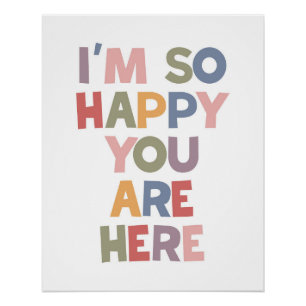 Póster Estou tão feliz que esteja aqui