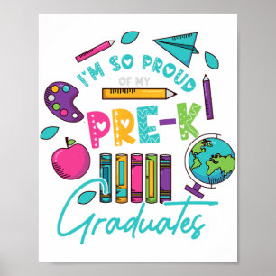 Poster Estou Tão Orgulhosa Dos Meus Formandos Pré-K No Úl