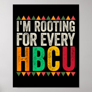 Poster Estou torcendo por cada Formando Hbcu Faculdade de