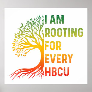 Poster Estou torcendo por cada HBCU