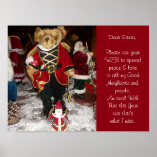 Póster Estou tranquilo com aquele pôster do Papai Noel