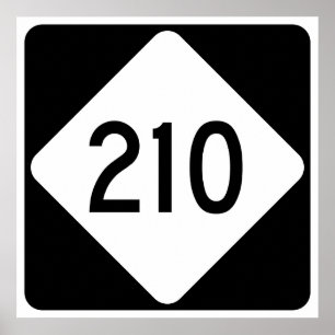 Póster Estrada 210 de North Carolina