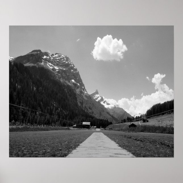 Poster Estrada alpina (Frente)