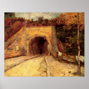 Poster Estrada com Viaduto do Subterrâneo por Vincent van