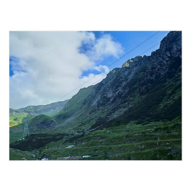 Póster Estrada da Montanha Transfagarasan - Romênia (Frente)