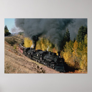 Póster Estrada de ferro de Cumbres e de Toltec, no. 487 e