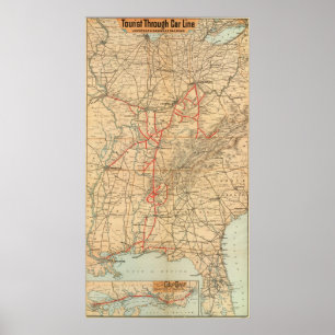 Póster Estrada de ferro de Louisville e de Nashville