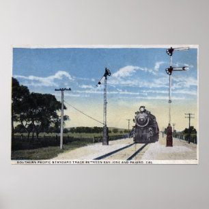Poster Estrada de ferro pacífica do sul a Pajaro
