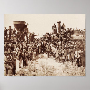 Póster Estrada de ferro Transcontinental - cerimónia