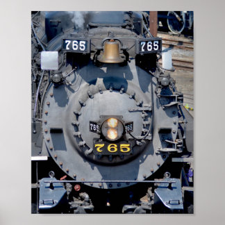 Poster Estrada de Níquel Plata 765 Comboio a vapor