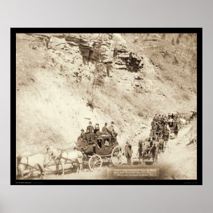 Poster Estrada de viagem SD 1889 da montanha dos