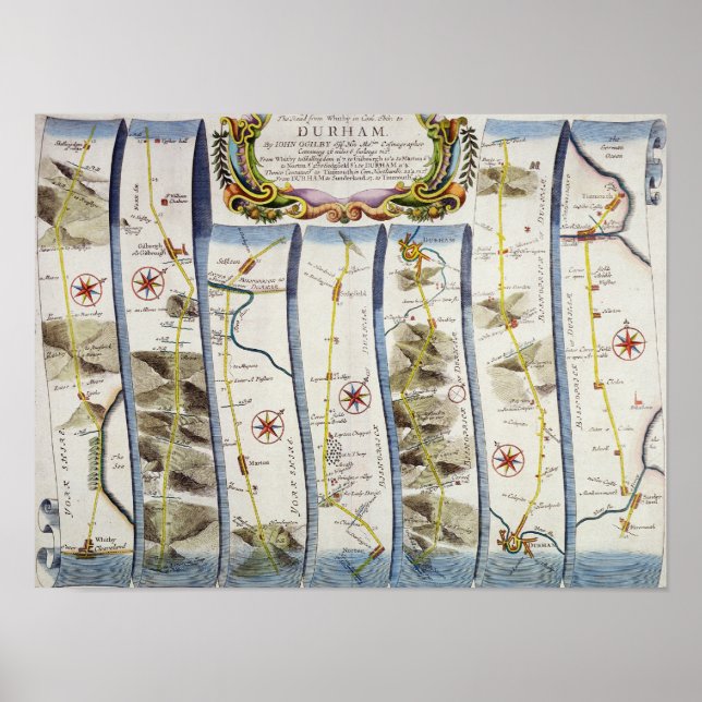 Póster Estrada de Whitby a Durham (Frente)