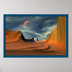 Póster Estrada do deserto
