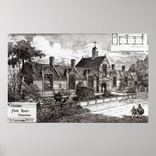 Póster Estrada do parque, Hampstead, 'das notícias da