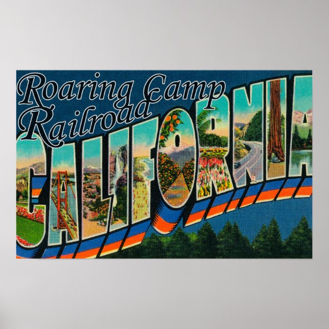 Poster Estrada-férrea do Campo de Estrada, CA - Cenas com (Frente)