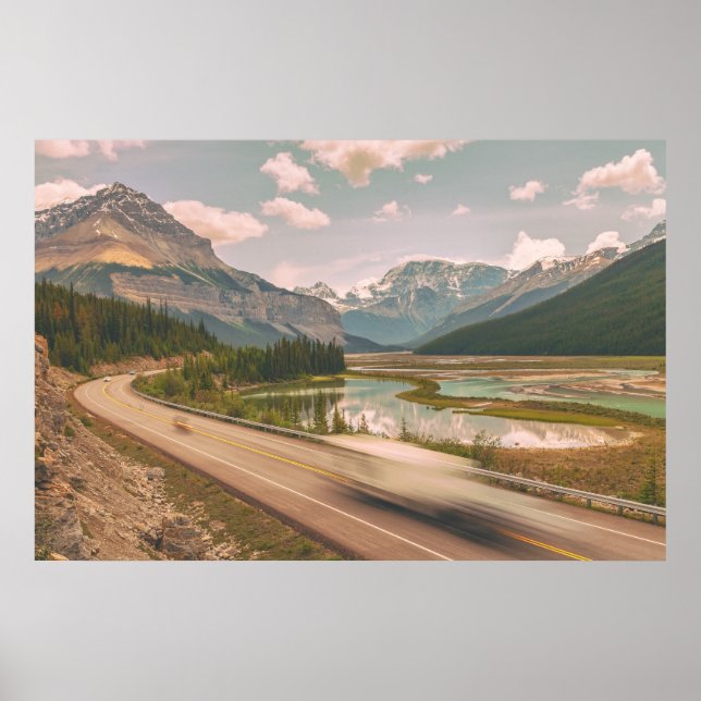 Poster Estrada Icefield Parkway (Frente)