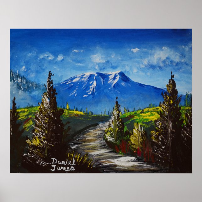 Poster Estrada montanhosa (Frente)