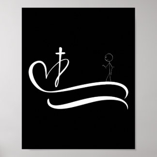 Poster Estrada para a Cruz - Design Escuro