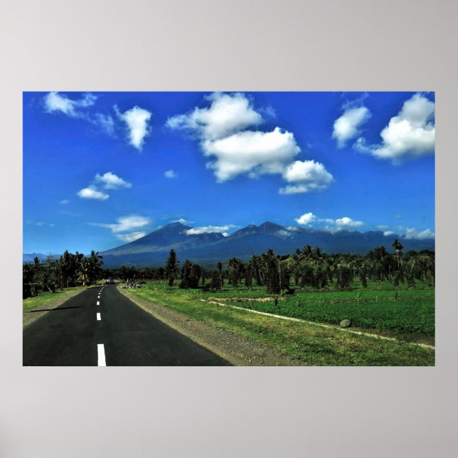 Poster Estrada para Rinjani (Frente)