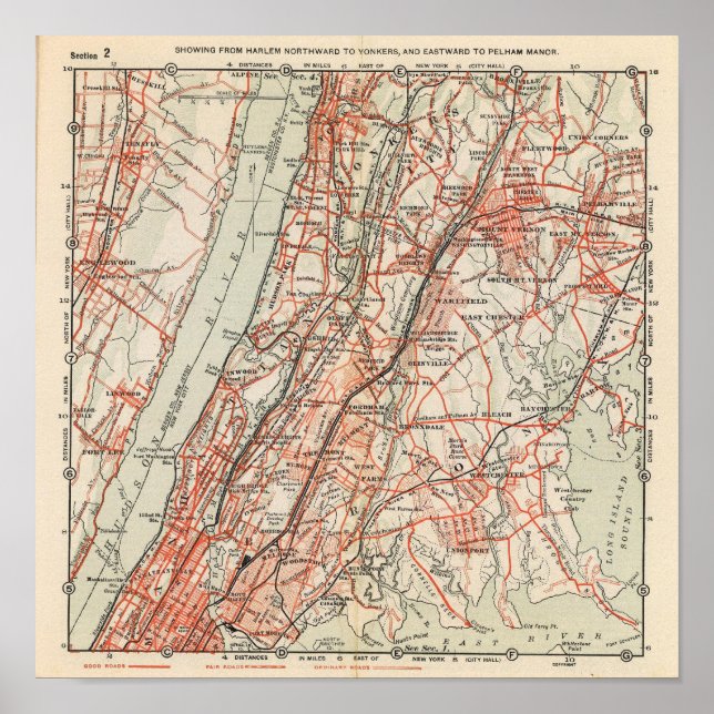 Poster Estradas de bicicleta em Nova York e Connticut 3 (Frente)