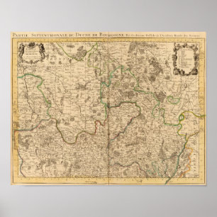 Póster Estradas e campos de batalha romanos
