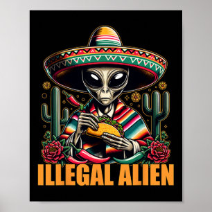 Poster Estrangeiro Ilegal Engraçado Cinco De Maio Western