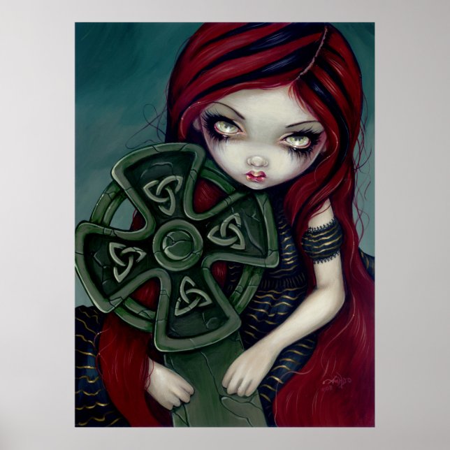 Póster Estranhamente Solitário-gótico-fada-mágica-Impress (Frente)