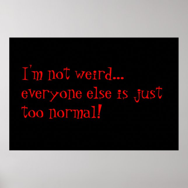 Póster estranho (Frente)