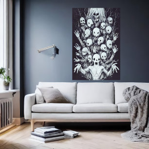 Poster Estranho retrato familiar   Arte AI