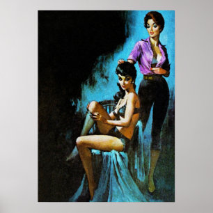 Poster Estranho Sentimento Vintage Pulp Magazine Cobrir A