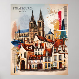 Poster Estrasburgo Charm