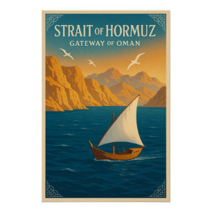 Póster Estreito de Hormuz - Gateway of Oman