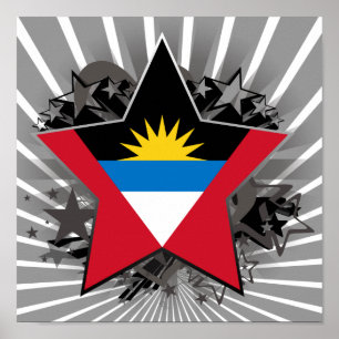 Póster Estrela de Antígua e de Barbuda