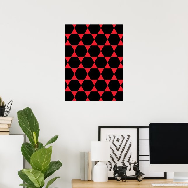 Poster estrela de davi (Escritório em casa)