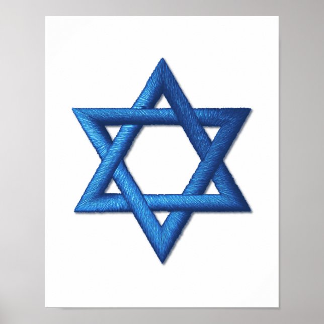 Poster Estrela de David Jewish (Frente)