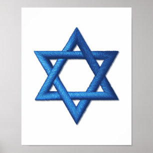 Poster Estrela de David judaica