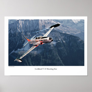 Poster Estrela de disparo T-33 travada