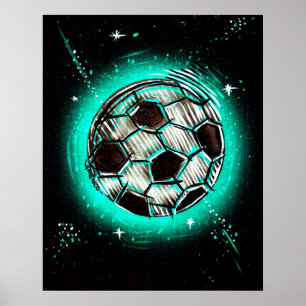 Poster estrela de futebol