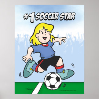 Póster Estrela de futebol